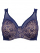 Beauty Lace Underwired Smoothing Bra - Deep Blue