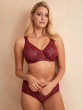 Beauty Lace Underwired Smoothing Bra - Burgundy