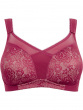 Beauty Non Wired Minimiser Bra - Burgundy