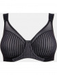 Beauty Stripe Smoothing Bra - Black/Grey