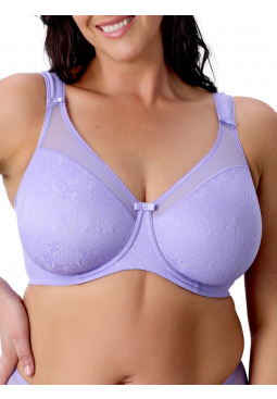 Beauty Lace Underwired Smoothing Bra - Violet Tulip